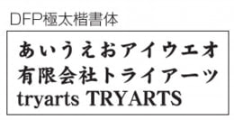 フォントイメージ DFP極太楷書体